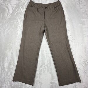 Ozone Donna Collezioni Dress Pants Womens Size XL Brown Career Slacks Trousers